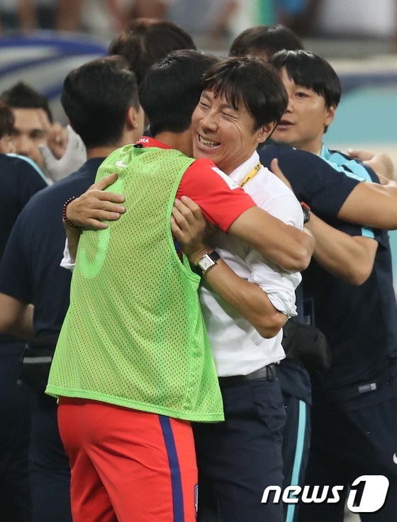 신태용 감독 '월드컵 함박 웃음'