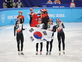 여자 계주 3000m 은메달 '태극기 휘날리며' 