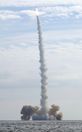 군, 제주 남방 해상서 한국형 고체연료 우주발사체 시험발사