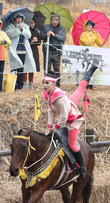 제주들불축제서 열린 마상마예 공연