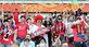 열정적 응원 펼치는 한국 축구팬들