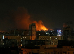 [사진] 키예프 인근 지역에서 연기와 화염