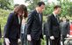 현충탑에 묵념하는 기시다 일본 총리 부부