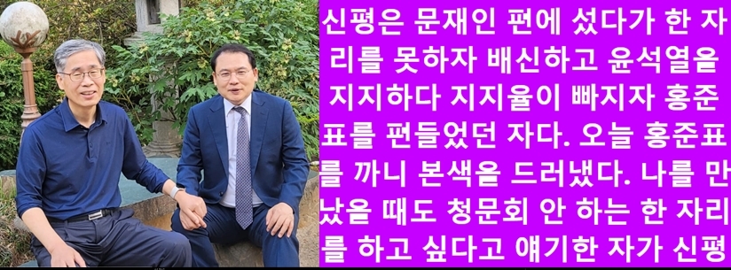 신평 "강신업, 金 여사 평판에 큰 피해입혀"→ 姜 "신평 발가벗겨 주겠다"