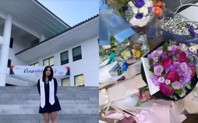 '안정환 딸' 안리원 국제학교 졸업식 사진 공개, 이젠 뉴욕대로…큰 키 [N샷]