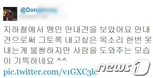 본문 이미지 - 트위터러 @Don****** 의 글.© News1