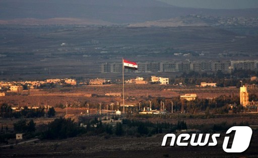 골란고원에서 바라본 시리아 접경지역 © AFP=News1
