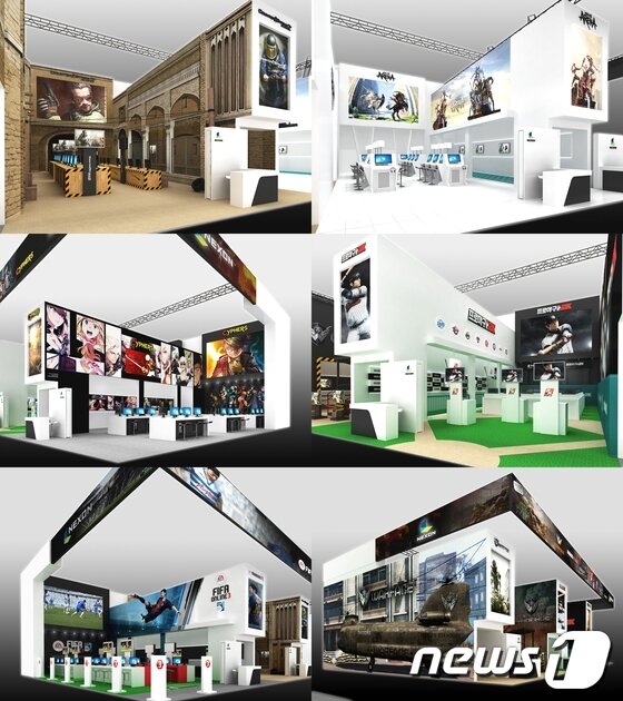 본문 이미지 - 단독관 형태로 마련된 넥슨의 부스(제공=넥슨)© News1  