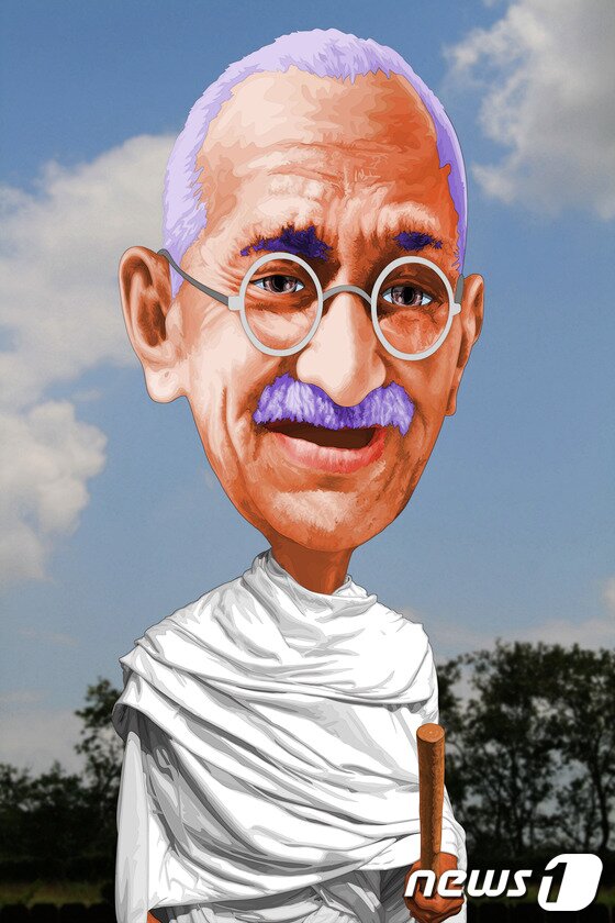 본문 이미지 - 간디-이하 작ⓒ News1