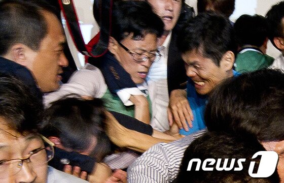 분신자살 시도한 통진당 경기도당 소속 박영재