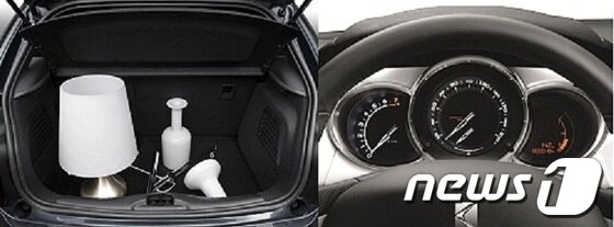본문 이미지 - DS3의 트렁크 공간과 계기판© News1 