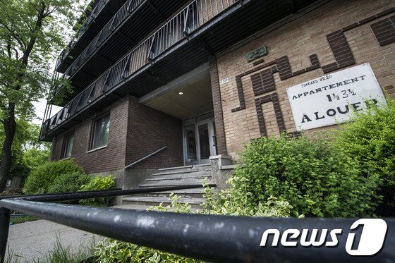 본문 이미지 - 살인 사건이 일어난 몬트리올의 아파트 ©AFP=News1 
