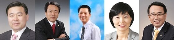 본문 이미지 - 울산 동구의회 후반기 의장단. 왼쪽부터 장만복(새) 의장, 박문옥(통) 부의장© News1 