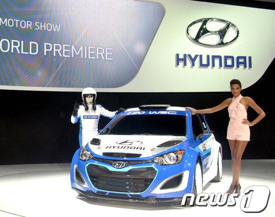 본문 이미지 - 현대차 'i20 월드랠리카'(자료제공=현대자동차)© News1   류종은 기자