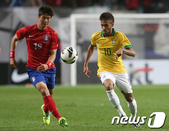 본문 이미지 - 브라질의 &#39;신성&#39; 네이마르&#40;22&#41;. © News1   한재호 기자