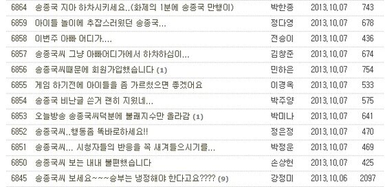 본문 이미지 - MBC &#39;일밤-아빠 어디가&#39; 시청자 게시판. © News1  