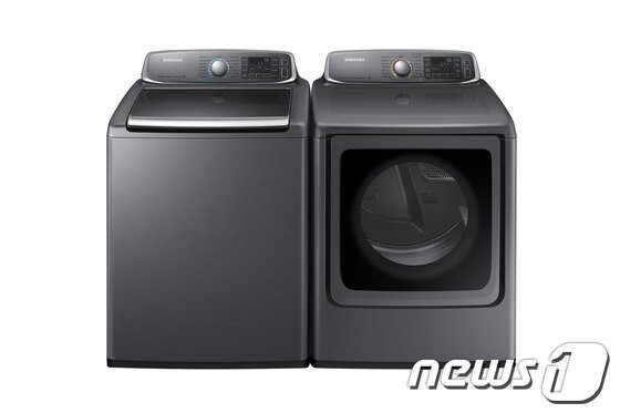 본문 이미지 - 삼성 전자동세탁기(WA56H9000A), 건조기(DV56H9000).(삼성전자 제공)© News1  