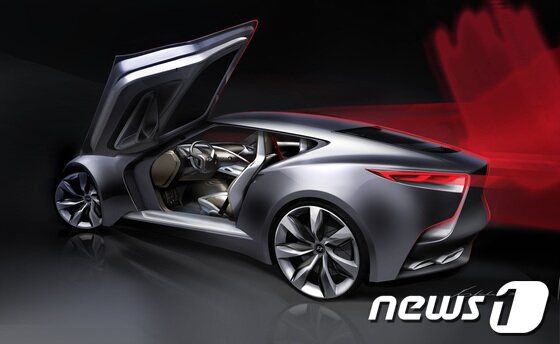 본문 이미지 - 현대차, 스포츠 쿠페 콘셉트카 'HND-9'(사진제공=현대자동차)© News1 