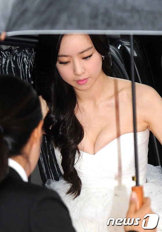 본문 이미지 - 백상예술대상 홍수아의 과거 드레스 자태가 화제다. ⓒ News1 DB