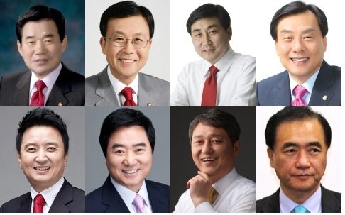 본문 이미지 - 왼쪽부터 김진표 원헤영 이종걸 박기춘 김영환 이석현 최재성 정장선. © News1 