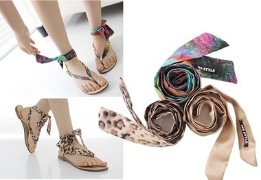 본문 이미지 - 최근 인기를 끌고 있는 스카프샌들(사진제공=옥션) © News1  