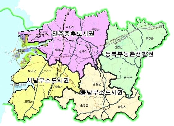 본문 이미지 - 이정식 전 국토연구원장이 제시한 전주 중추도시권 © News1  