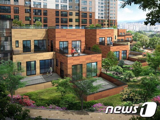 본문 이미지 - 테라스 하우스 조감도© News1 