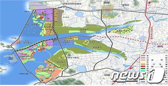 본문 이미지 - 새만금개발사업 청사진© News1    