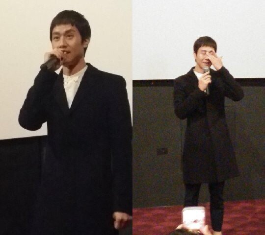 본문 이미지 - 배우 정우가 영화 '바람' 재상영관을 깜짝 방문해 눈물을 보였다.(온라인 커뮤니티) © News1 