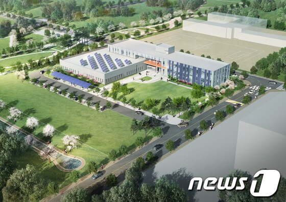 본문 이미지 - 충북 혁신도시에 들어설 태양전지종합지원센터 조감도. © News1   장동열 