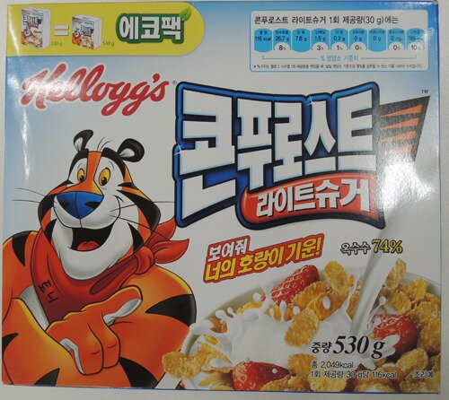 본문 이미지 - 당 함량을 낮췄다고 강조한 '켈로그 라이트슈거'© News1  