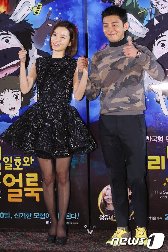 본문 이미지 - 27일 오후 서울 성동구 행당동 CGV왕십리에서 열린 애니메이션 '우리별 일호와 얼룩소' 시사회 기자간담회 2014.1.27 스타뉴스/뉴스1 © News1