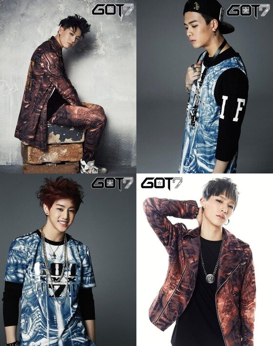 본문 이미지 - GOT7 멤버 유겸, 잭슨, JB, 마크&#40;왼쪽 위부터 시계방향으로·GOT7 트위터&#41;  © News1  