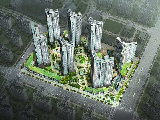 본문 이미지 - 반도유보라 아이비파크4.0 조감도 /자료제공=반도건설 ⓒ News1