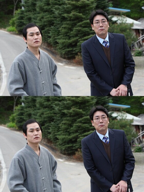 본문 이미지 - 영화 &acute;우리는 형제입니다&acute; 측이 10일 오전 조진웅과 김성균의 대사에 얽힌 비하인드 스토리를 공개했다. ⓒ 쇼박스 미디어플렉스