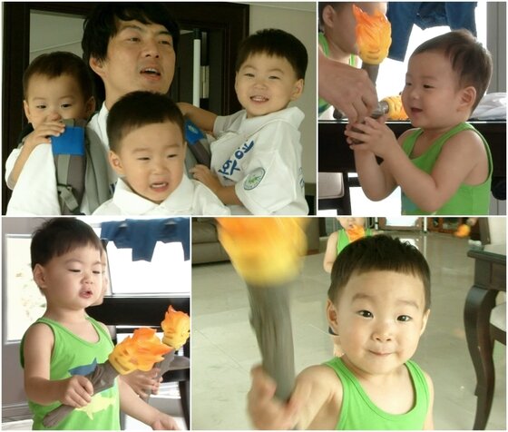 본문 이미지 - 송일국, 삼둥이 부자의 성화봉송 뒷이야기가 공개된다. ⓒ KBS