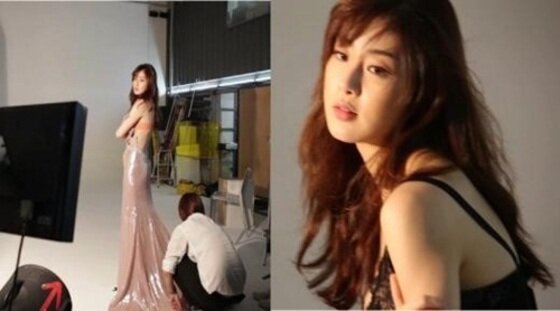 본문 이미지 - 강소라의 란제리 촬영 미공개 영상이 공개됐다. ⓒ'파라' 영상 캡처