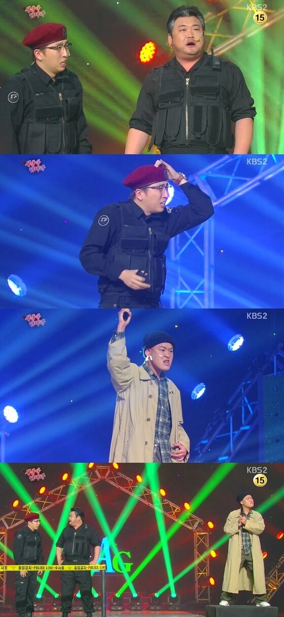 본문 이미지 - 개그맨 김준현이 KBS2 '개그콘서트' 새코너 '세상아 덤벼라'에 출연했다. ⓒ KBS2 '개그콘서트' 캡처