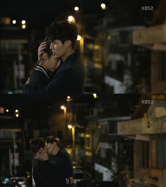 본문 이미지 - '아이언맨' 이동욱, 신세경이 애틋한 스킨십을 선보였다. ⓒ KBS2 '아이언맨' 캡처