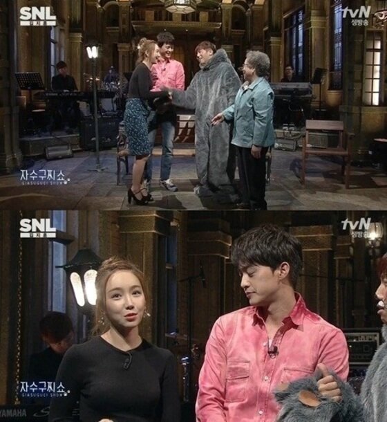 본문 이미지 - 이유리가 연민정으로 빙의했다. ⓒ tvN 'SNL 코리아' 방송 캡처