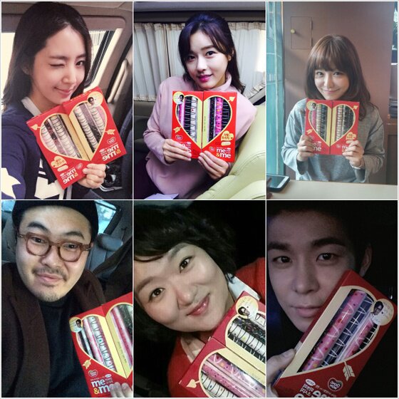 본문 이미지 - 가수 윤종신이 소속 배우들에게 빼빼로 선물을 했다. ⓒ 가족액터스