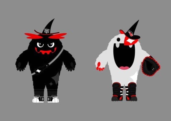 본문 이미지 - 한국시리즈 6차전 시구는 kt wiz 마스코트 &acute;빅&acute;과 &acute;또리&acute;가 맡았다. ⓒ News1 스포츠 / kt wiz 제공