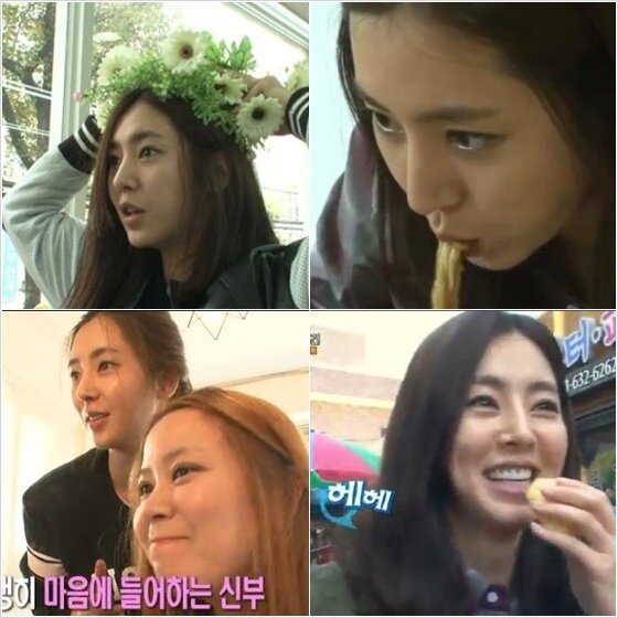 본문 이미지 - 배우 한채아가 예능을 통해 먹방을 선보이고 손재주를 과시했다. ⓒ KBS2 &acute;인간의 조건&acute; 캡처