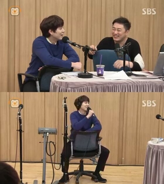 본문 이미지 - 규현이 '광화문에서'의 비하인드 스토리를 공개했다. ⓒ SBS 파워FM '두시탈출 컬투쇼' 보이는 라디오 화면 캡처