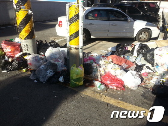 대전지역 원룸촌 등 주택가 쓰레기투기로 몸살 9740