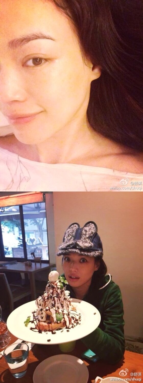 본문 이미지 - 배우 서기가 지난 5일 웨이보를 통해 근황을 공개했다. ⓒ 서기 웨이보