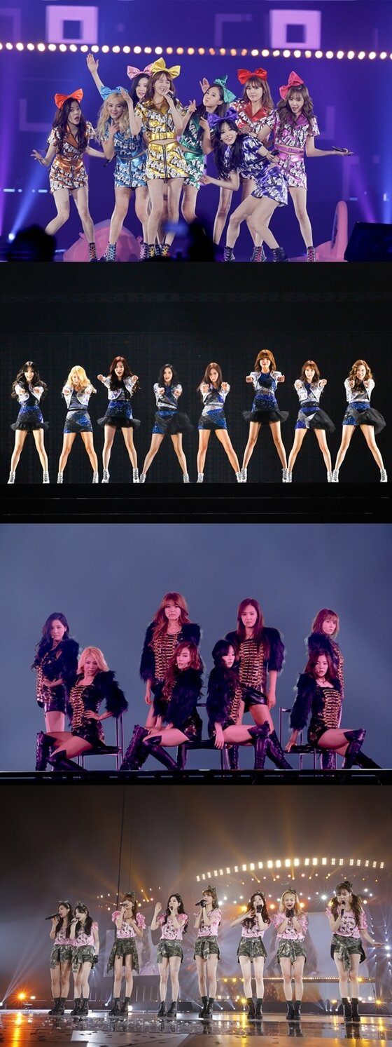 본문 이미지 - 소녀시대가 일본 도쿄돔에서 첫 콘서트를 가졌다. ⓒ SM엔터테인먼트