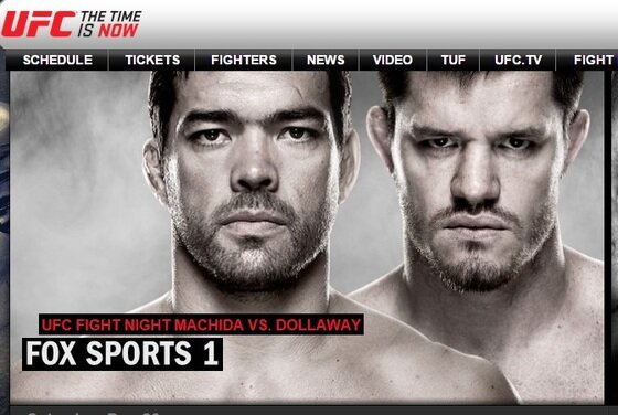 본문 이미지 - UFC Fight Night 58에서 맞붙는 마치다(왼쪽)와 달러웨이. ⓒ News1스포츠 / UFC 공식 홈페이지 캡처