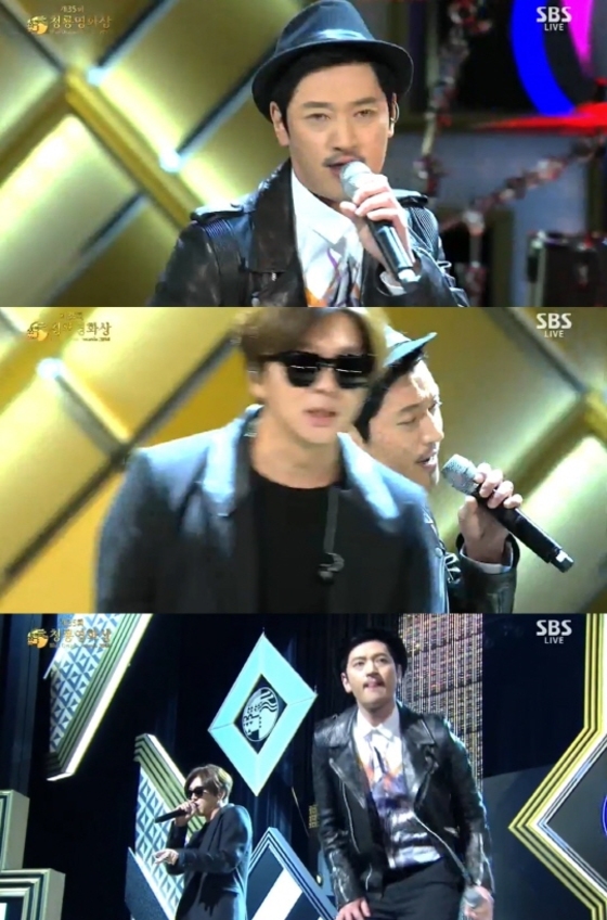 바비킴과 YB밴드가 35회 청룡영화제에서 멋진 무대를 선보였다. © 방송캡처
