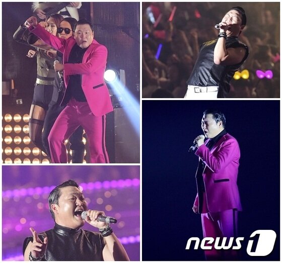 본문 이미지 - 싸이가 고(故) 신해철의 추모 무대를 선사했다. ⓒ News1 스포츠 / 김진환 기자